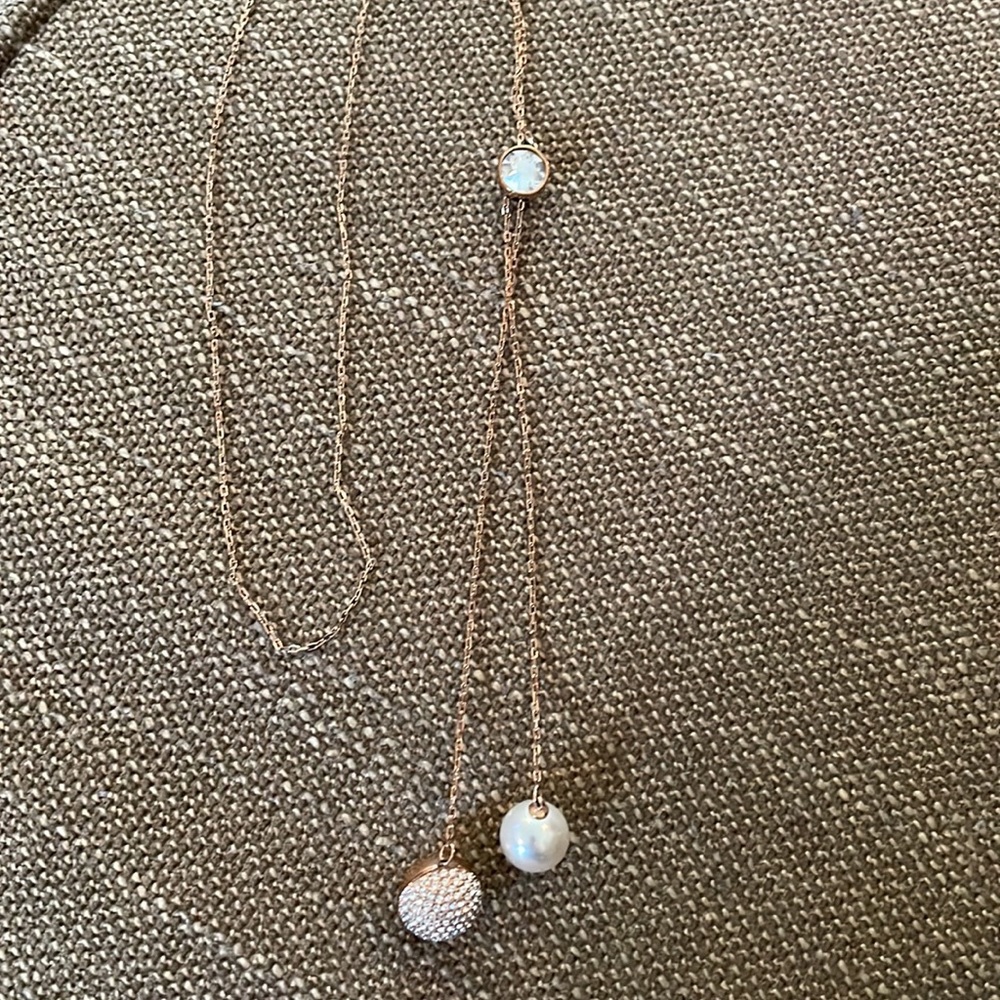 Rose Gold Swarovski crystal necklace